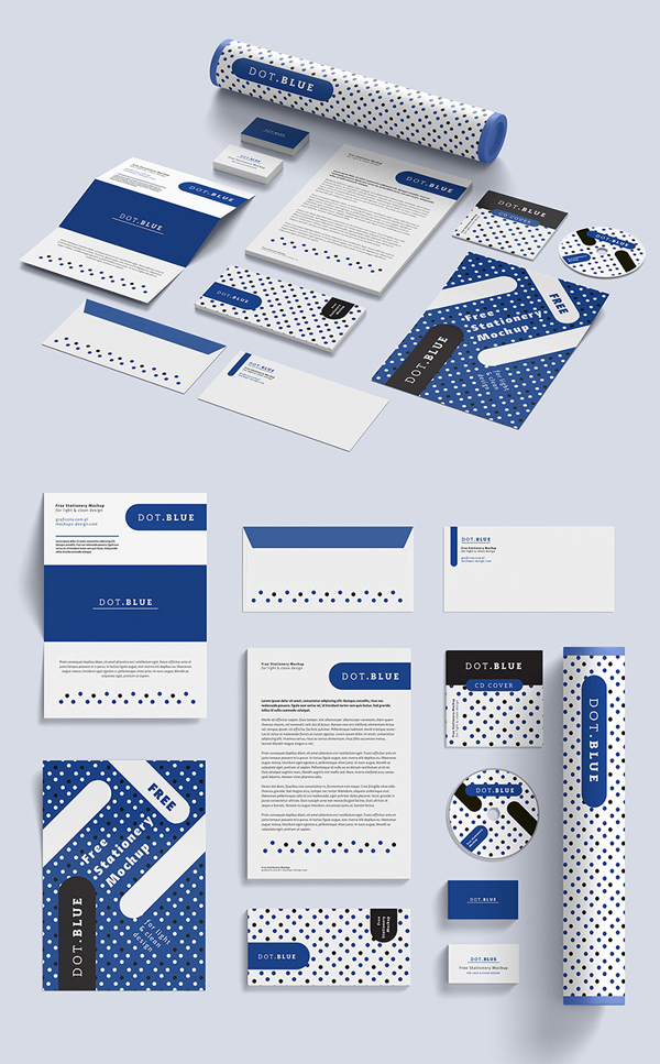 Free Corporate Identiy Mockup PSD Templates