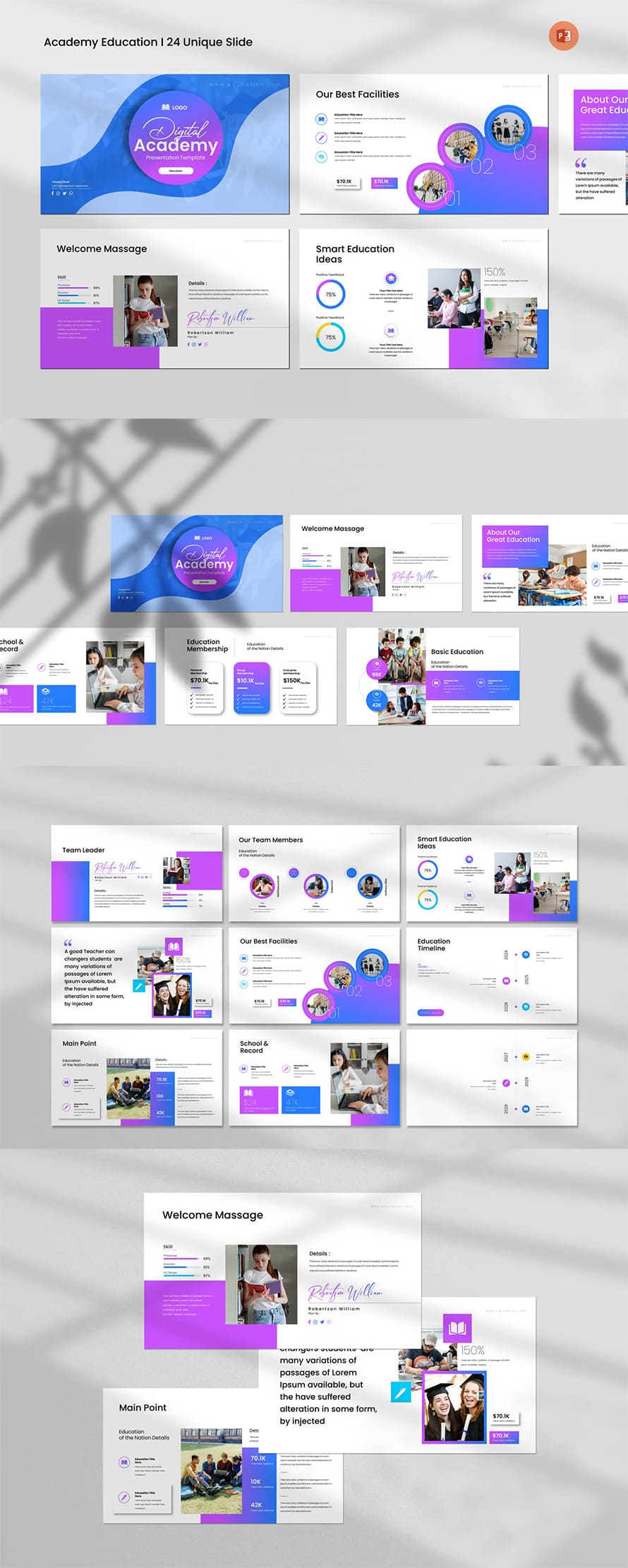 Academy Education Presentation Template