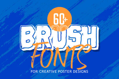 60+ Best Brush Fonts for Creative Poster Designs