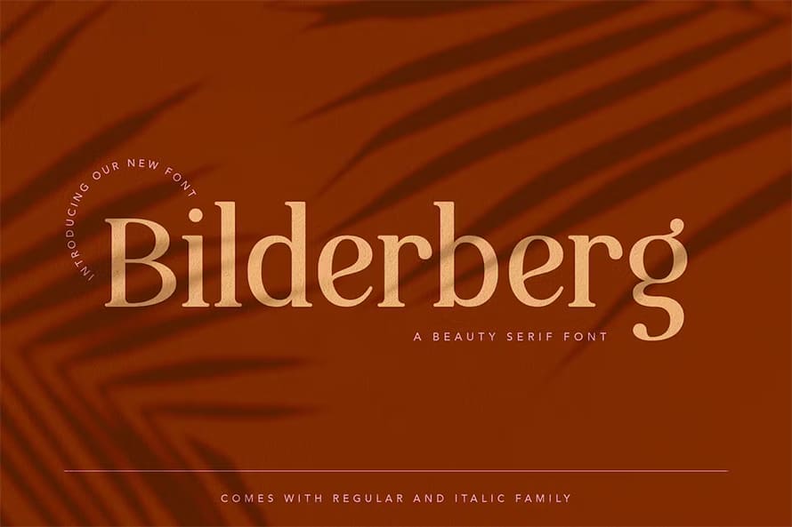 Bilderberg Beauty Serif Font
