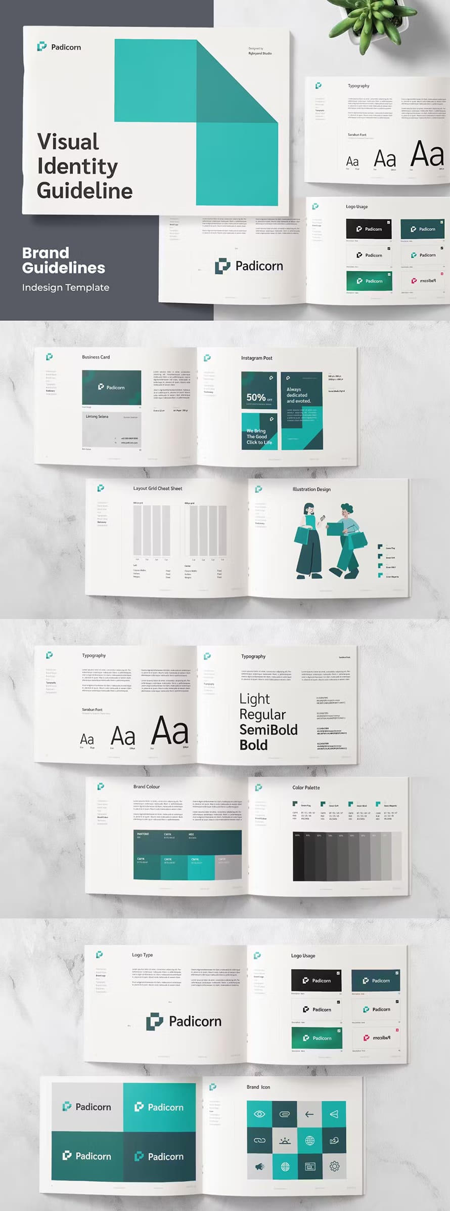 Multipurpose Landscape Portfolio Brand Guidlines Templates