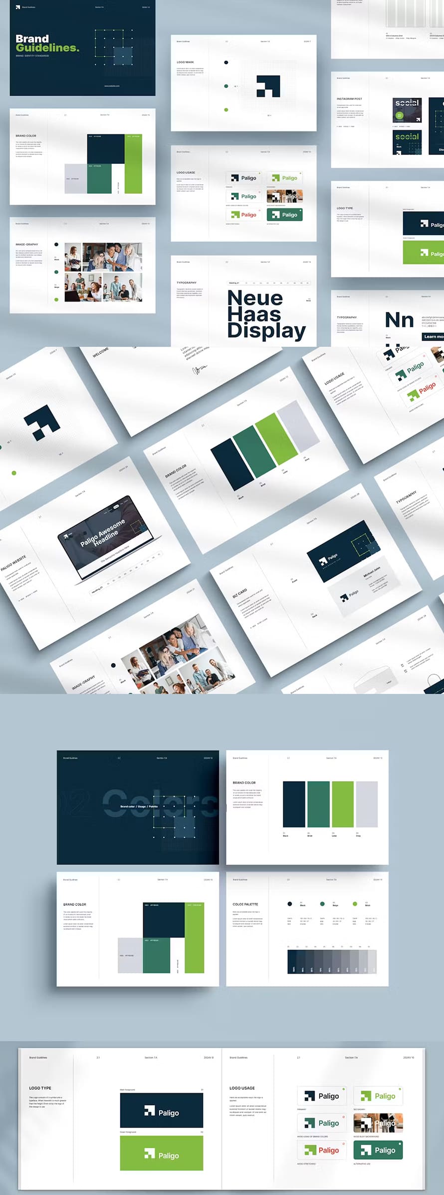 Modern Brand Guidelines Layout Templates