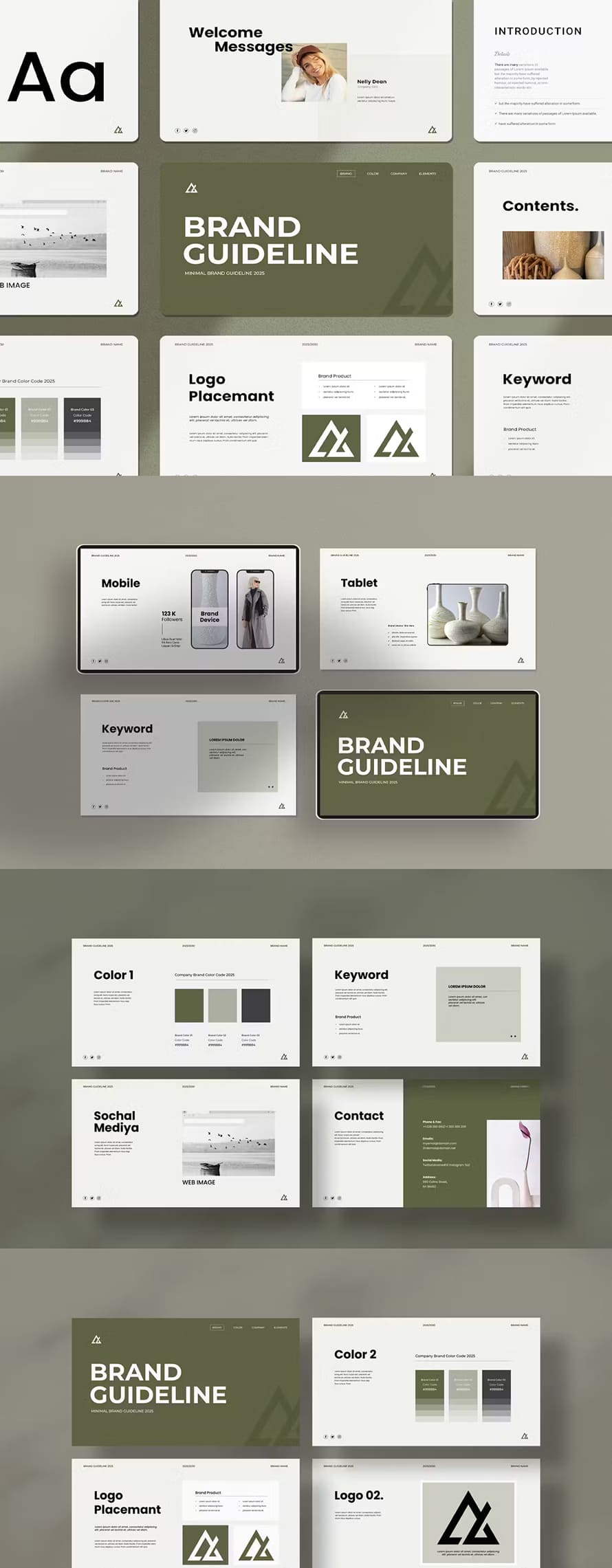 Minimal Brand Guideline Presentation Template