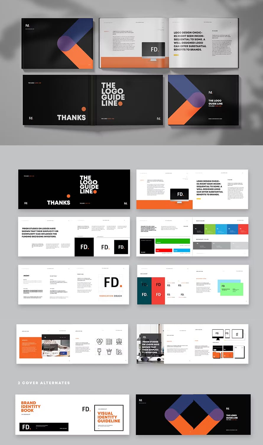 Creative Brand Guideline Brochure
