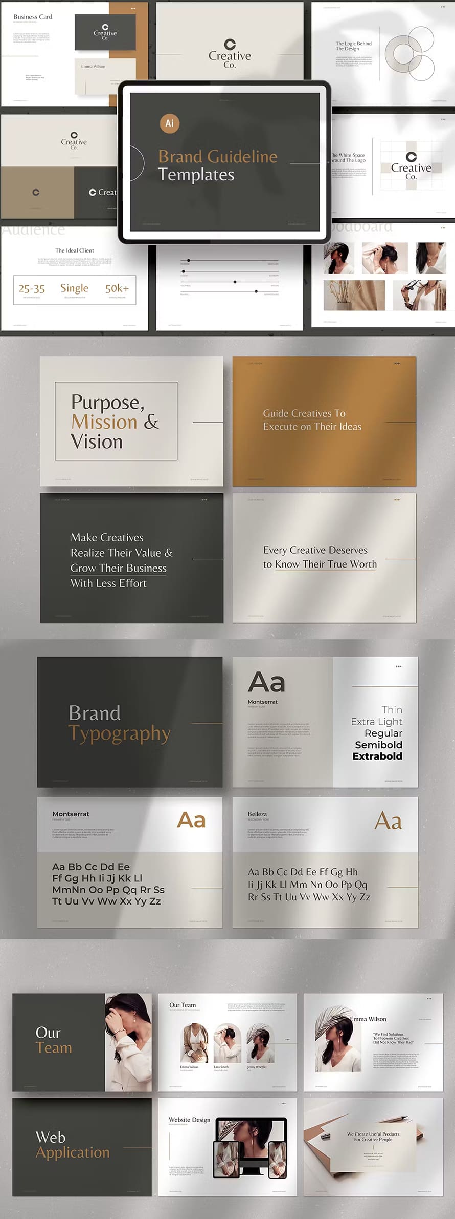 Modern Brand Guideline Templates