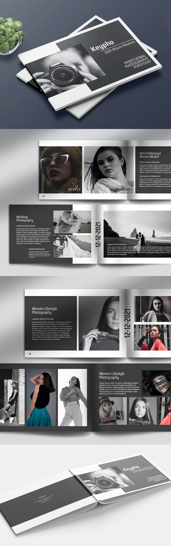 A5 Photography Portfolio Brochure Template