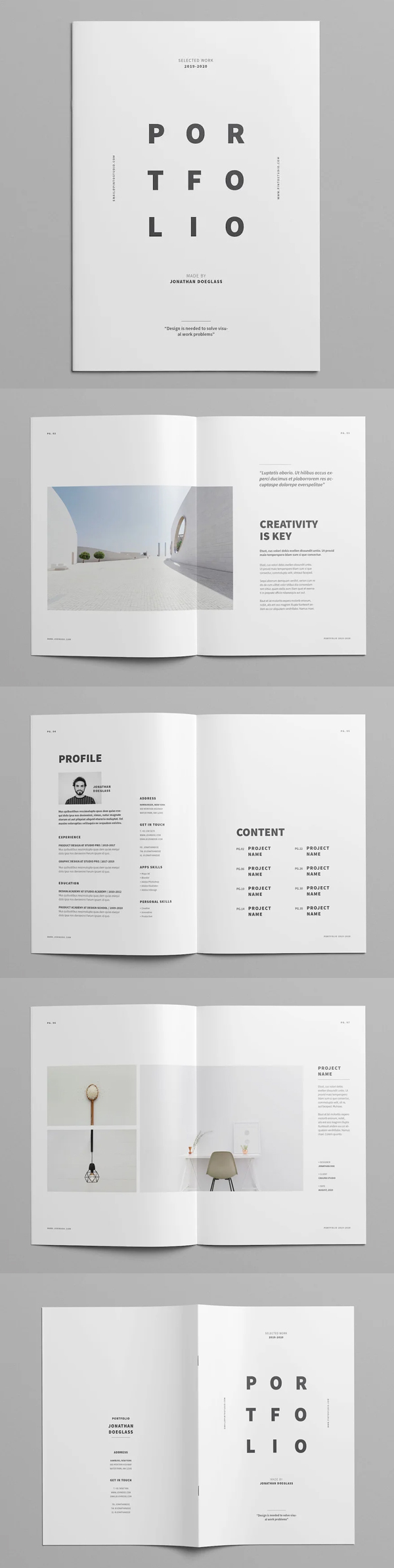 Minimal Portfolio Design Template