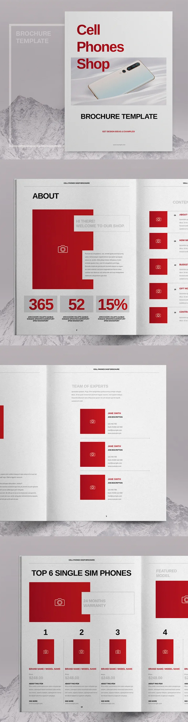 Cell Phones Shop Brochure Template