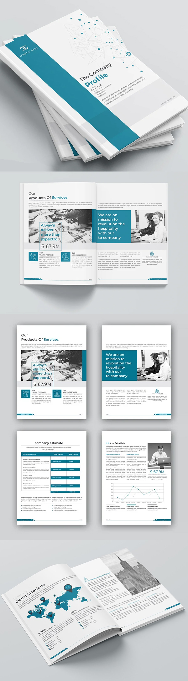 Company Profile 2021 Brochure / Catalog Template