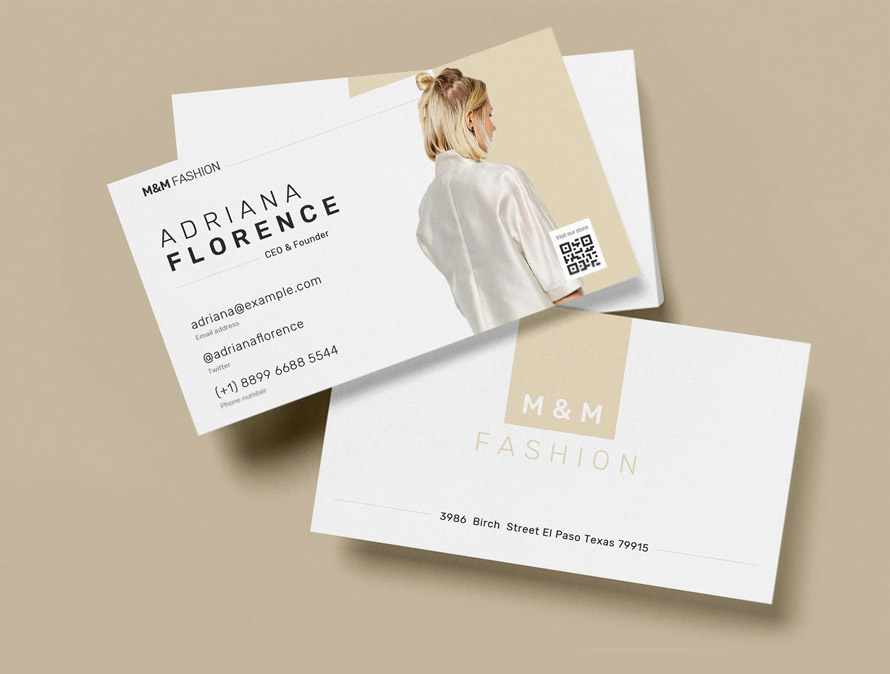 Fashion & Beauty Business Card Template