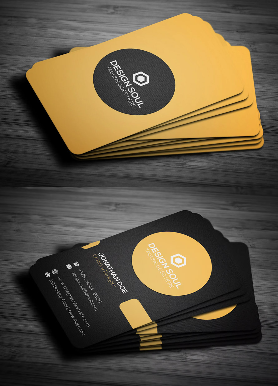 Simple Corporate Business Card Template