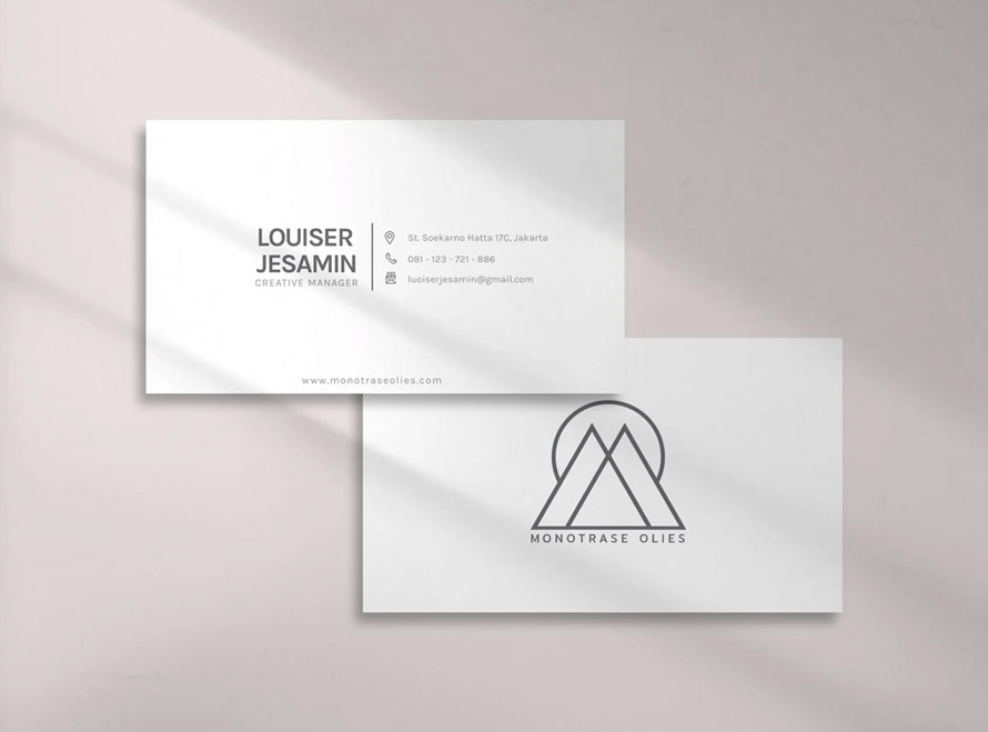 Minimal Business Card Template Design