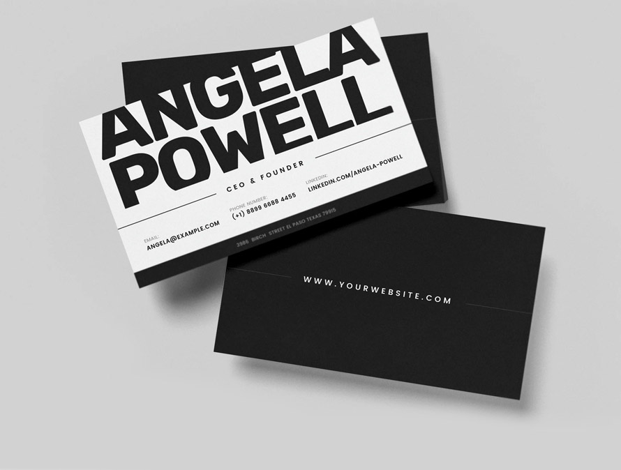 Creative Dark Business Card Template