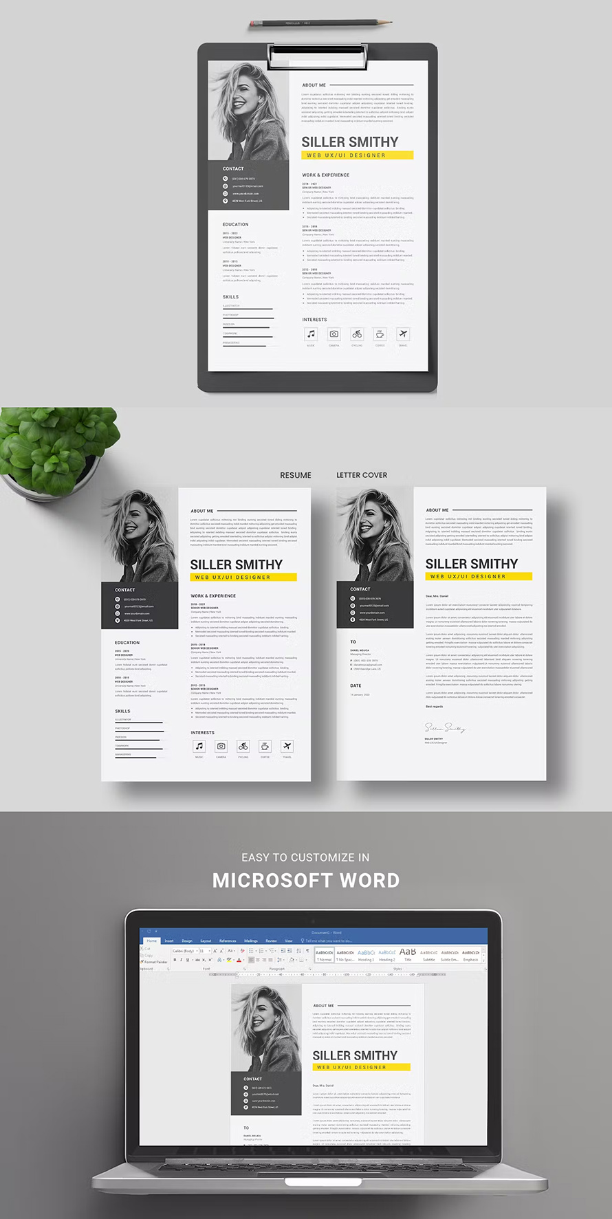 Clean Professional Resume Cv Template