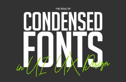 Condensed Fonts in UI/UX Design