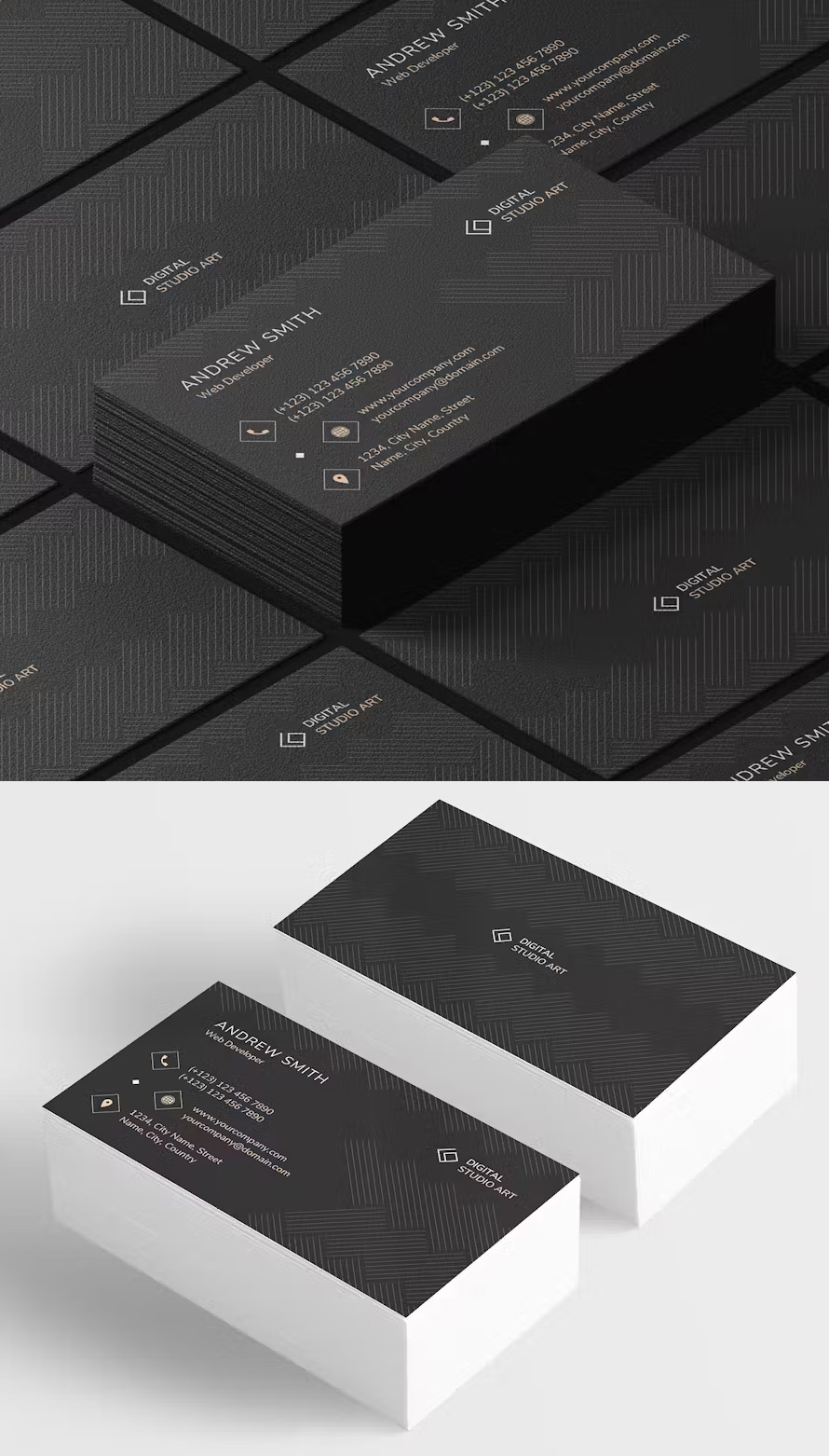 Creative Dark Business Card