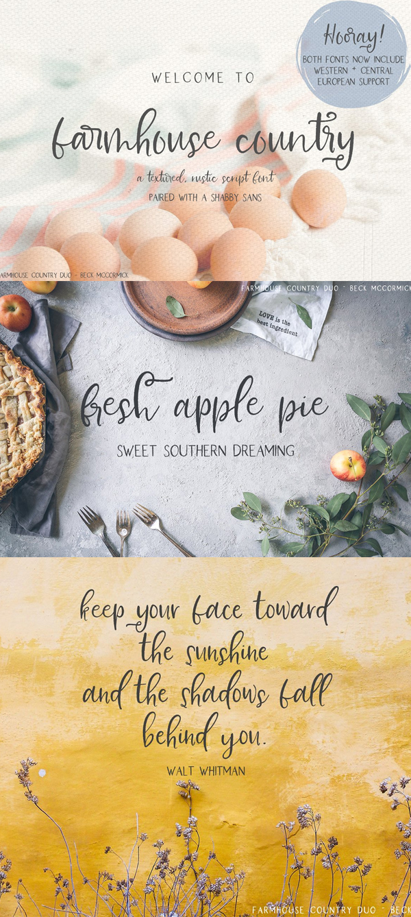 Farmhouse Country Rustic Script Free Font