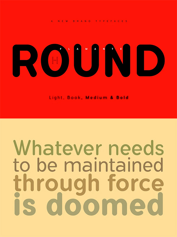Flamante Rounded Font