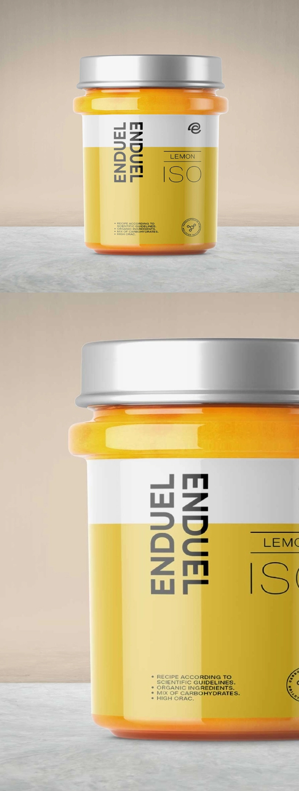 Free Lemon Cream Container Mockup