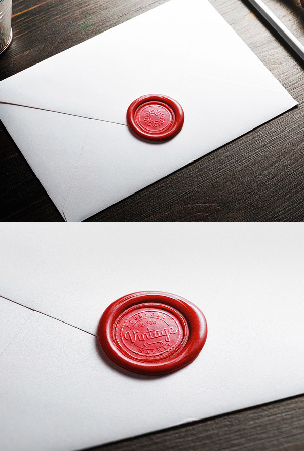 Free Wax Seal Logo Mockups