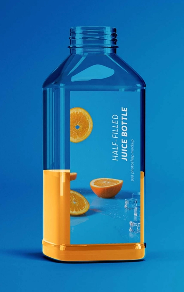 Free Juice Bottle Mockup
