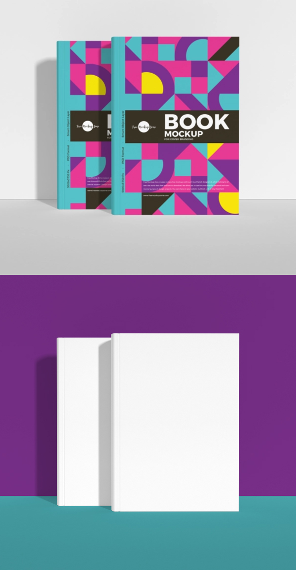 Free Book Mockup For Cover Branding