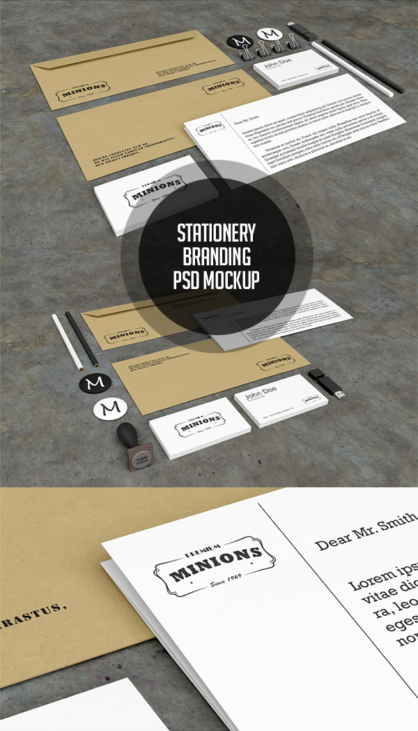 Free Stationery PSD Mockups
