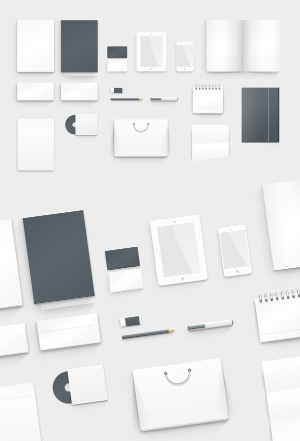 Free Graphic Branding PSD Mockup Design
