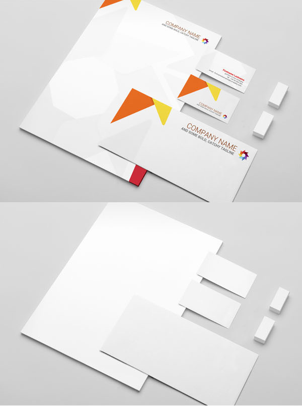 Free Stationery Presentation Mockup