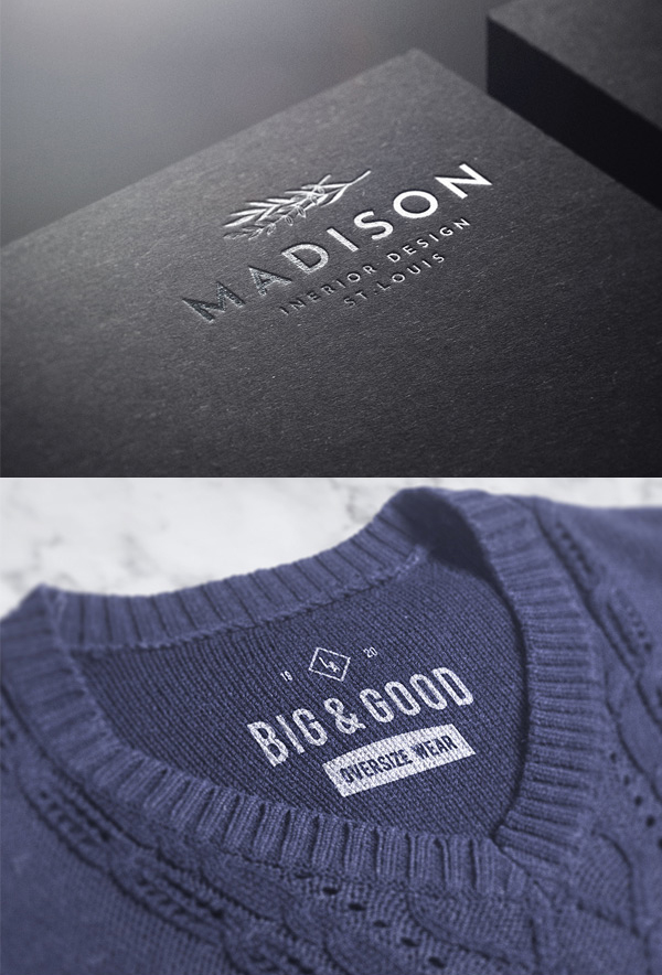 Free Branding Logo Mockups Set