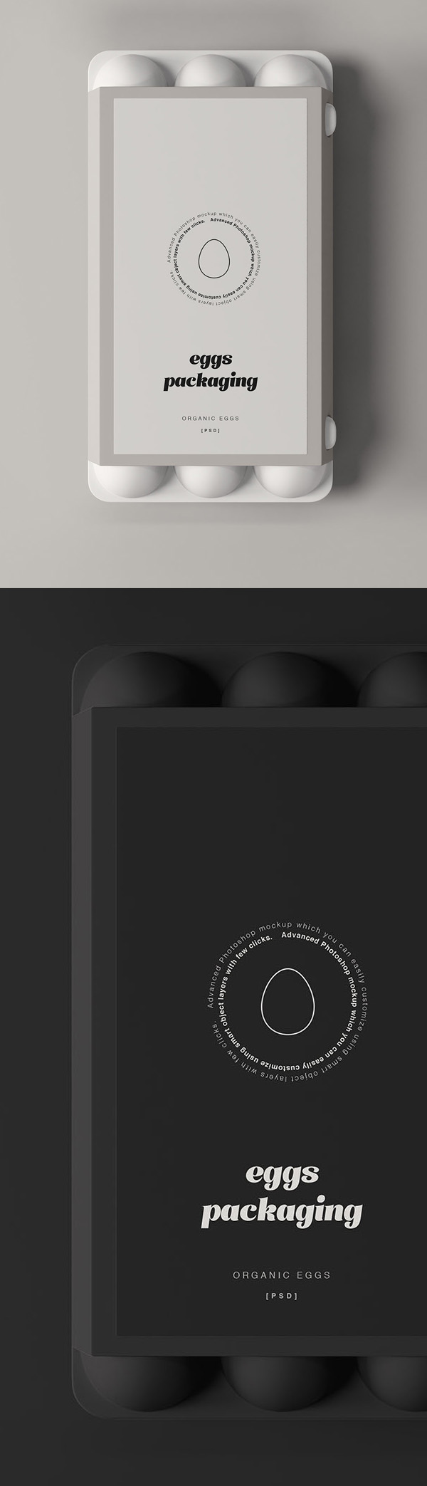 Free Egg Packaging Mockup PSD