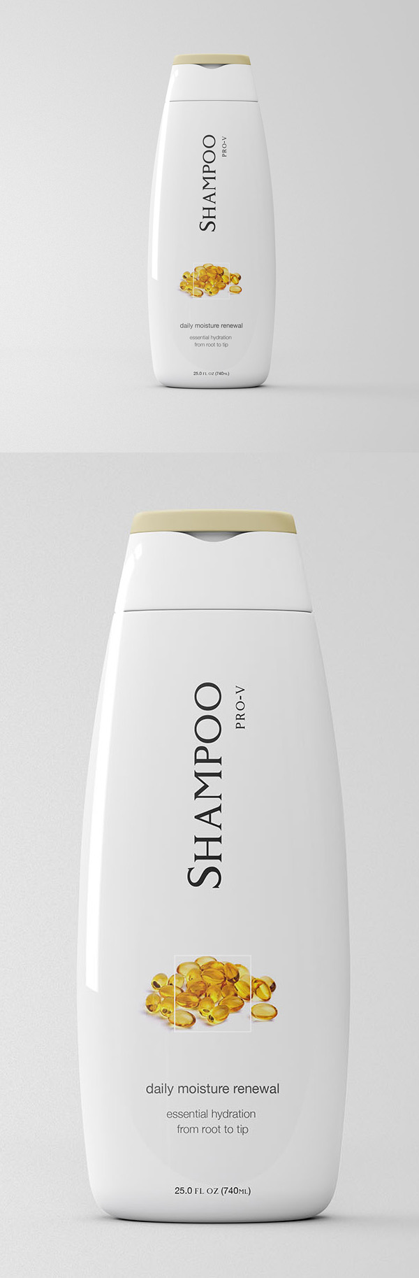Free Shampoo Bottle Mockup PSD