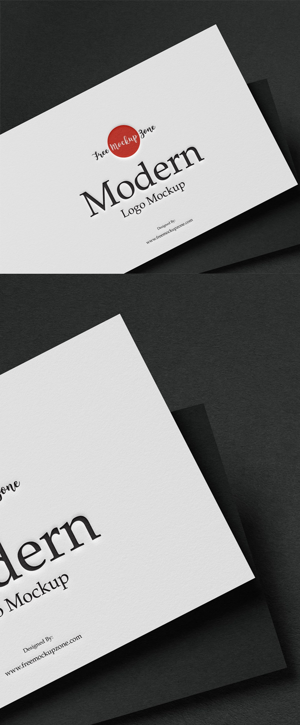 Free Modern Logo Mockup