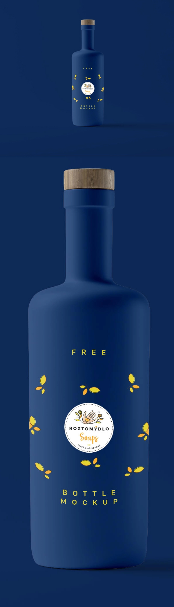 Free Olive Oil Bottle Mockup