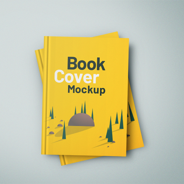 Free Hardcover Books Mockup
