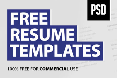 15 Free Resume Templates (PSD)