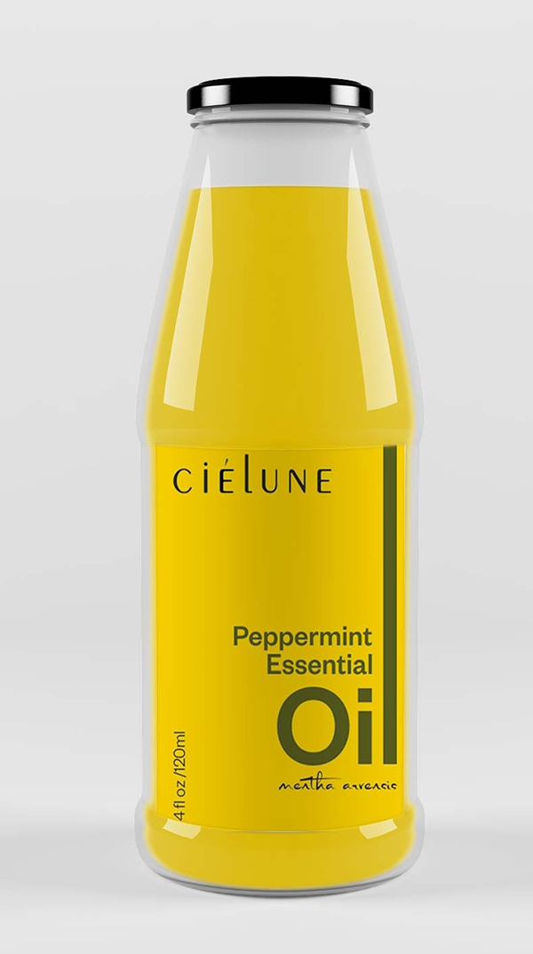 Free Small Juice Bottle Label Mockup