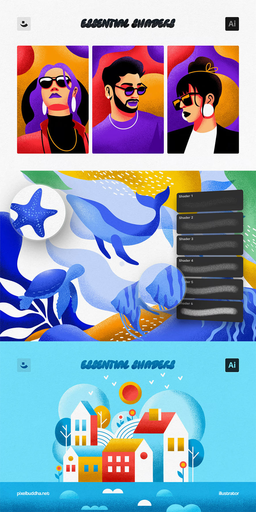 Essential Shading Illustrator Brushes