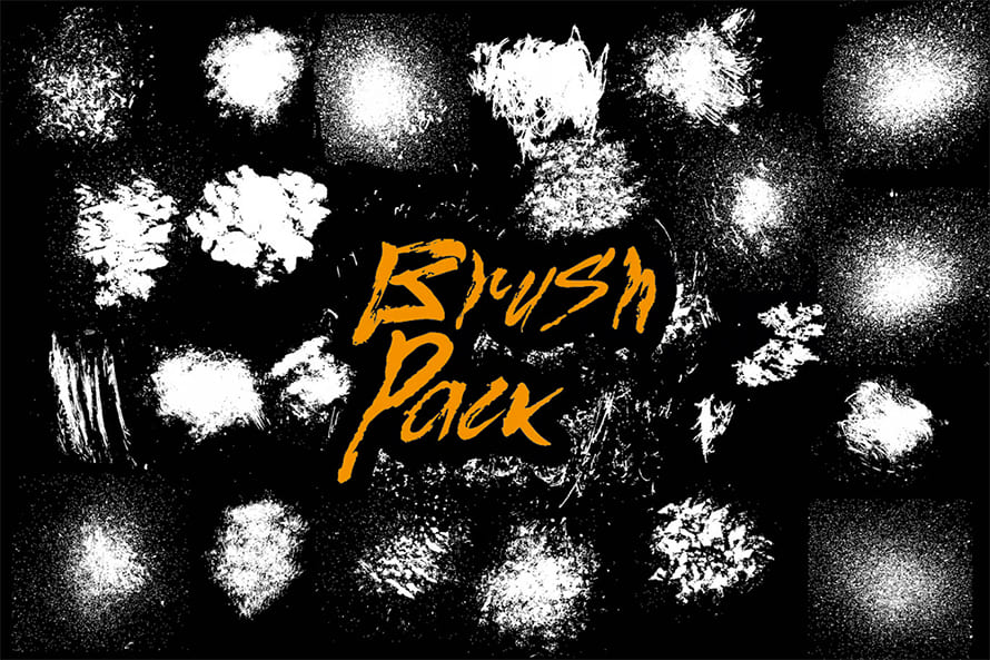 22 Splatter Brushes Pack