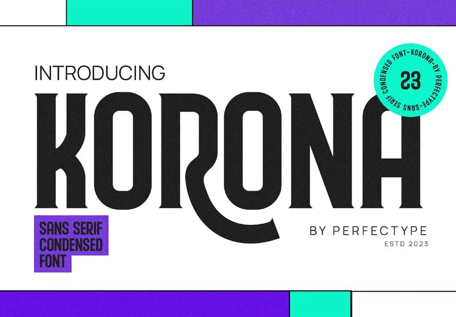 Korona Modern Futuristic Sans Serif Font