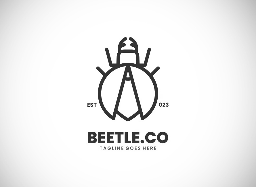 Beetle Line Art Logo