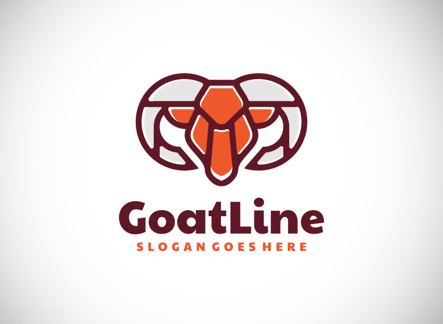 Goat Line Art Logo