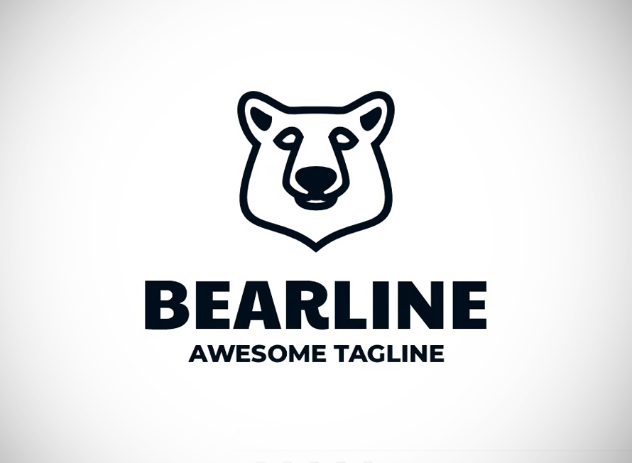 Bearline Line Art Logo