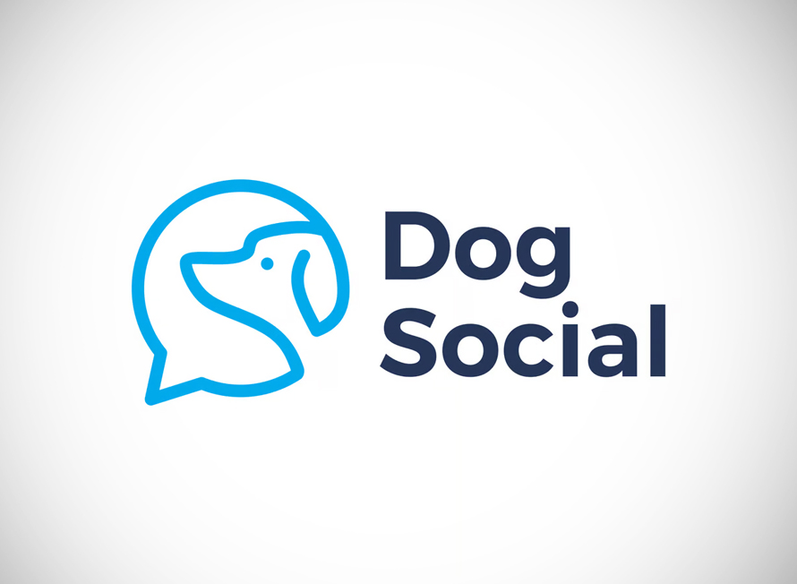 Dog Chat Social Logo