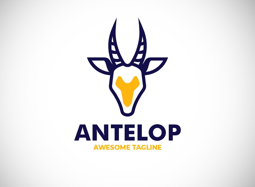 Antelope Line Art Logo