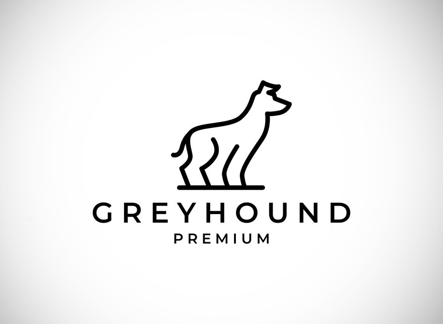 Greyhound Dog Logo