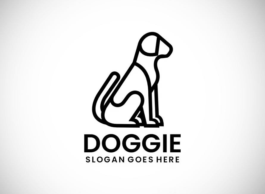 Doggie Line Art Logo