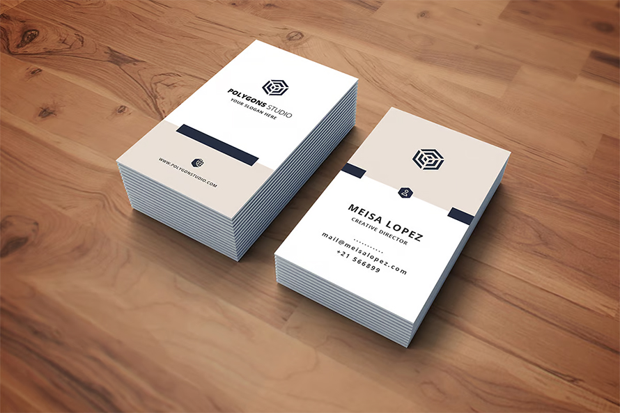 Simple White Business Card
