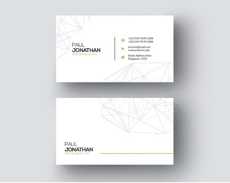 Clean Modern Business Card