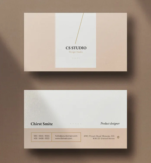 Trendy Minimal Business Card